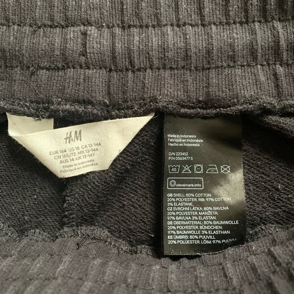 H&M Black Joggers with White Trim - Picture 7 of 7